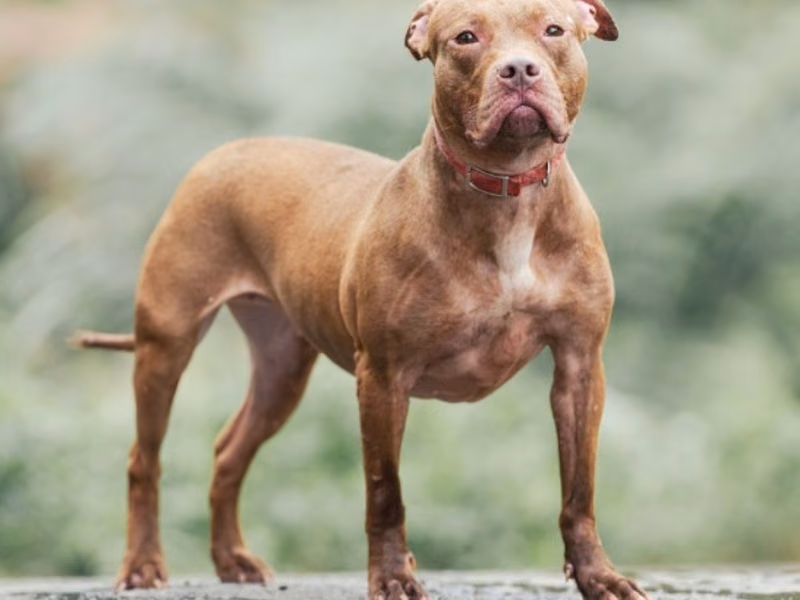 Tan adult female American Pit Bull Terrier, Medium, shelter no. …5002