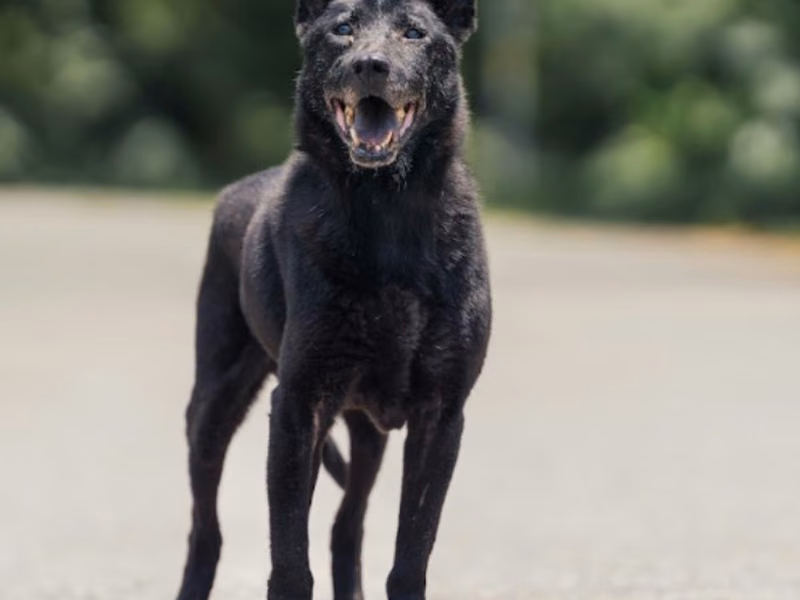 Black adult male mixed-breed dog, Medium, shelter no. …0501